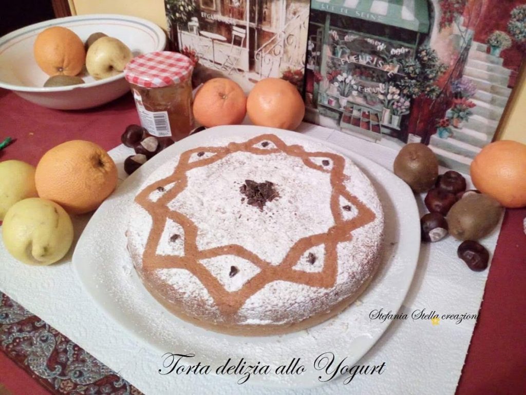 Torta Delizia allo yogurt e marmellata